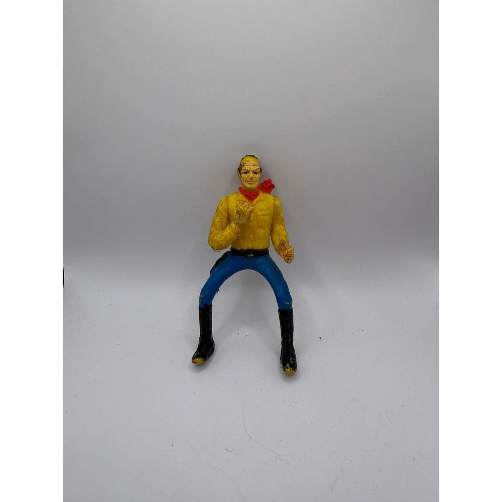 Vintage Hard Plastic Cowboy Western Figure Riding Position *Read Details*‎